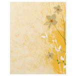 golden floral modern design custom flyer