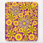 Golden Flowers Mousepad
