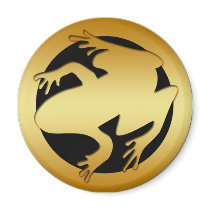 GOLDEN FROG MAGNET