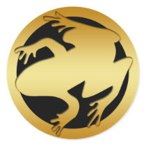 GOLDEN FROG STICKER