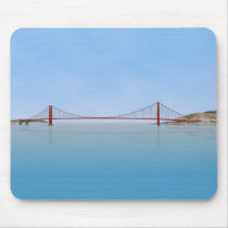Golden Gate Bridge: 3D Model: Mouse Mat