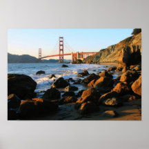 Golden Gate Bridge, Boulders Poster