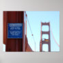 Golden Gate Bridge Crisis Counseling Poster