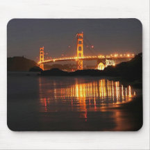 Golden Gate bridge from Barker Beach Mouse Mat