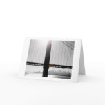 Golden Gate Bridge Greeting Card (Black & White)