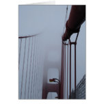 Golden Gate Bridge in fog cards