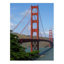 Golden Gate Bridge Post Card