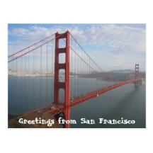 Golden Gate Bridge Postcard