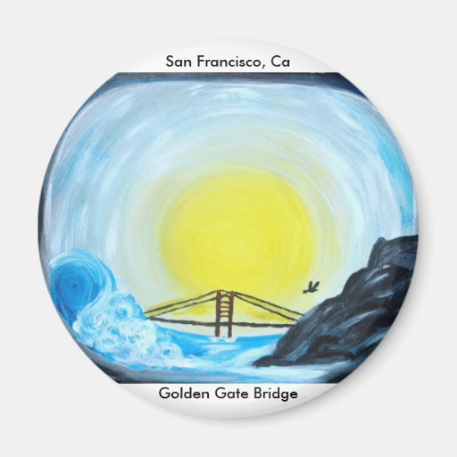 Golden Gate Bridge Refrigerator Magnet