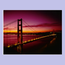 Golden Gate Bridge, San Francisco, California, 5 postcards