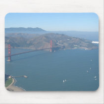 Golden Gate Bridge with Zeppelin Mouse Pad