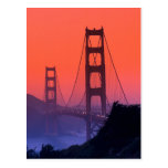 Golden Gate Sunset Postcard