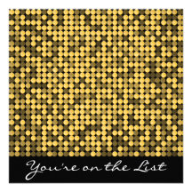 Golden Glam Invitation