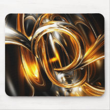 Golden Glass Horns Mousepad