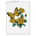 Golden Glitter Butterfly cards