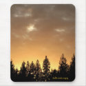 Golden Glow Sky mousepads