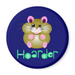Golden Hamster - "Hoarder" magnets
