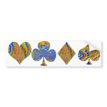 Golden Heart  - Poker Champion Bumper Sticker