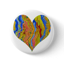 Golden Heart  - Poker Champion Button