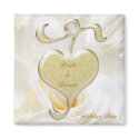Golden Heart Wedding Favour Magnet