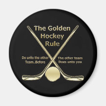 Golden Hockey Rule Magnet