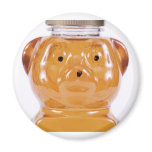 Golden Honey Bear Face magnets