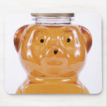 Golden Honey Bear Face mousepads