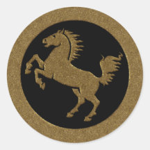 GOLDEN HORSE STICKERS