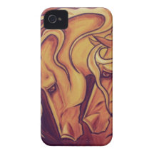 Golden Horses II iPhone 4 Cover