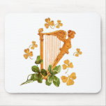 GOLDEN IRISH HARP mousepads