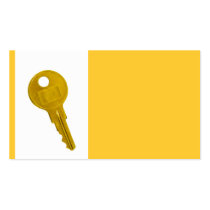 golden key business card template