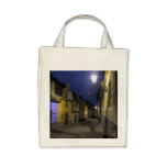 Golden Lane Prague Castle Night Tote Bags