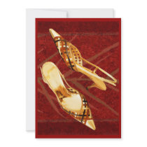Golden Lattice Slingbacks