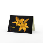 Golden Lilies Thank You cards