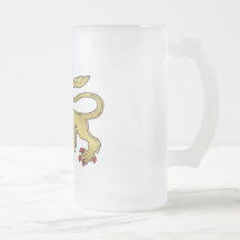 Golden Lion emblem - Lion Shield Coffee Mugs