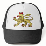 Golden Lion emblem - Lion Shield Mesh Hats