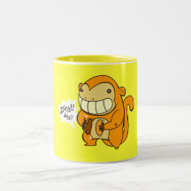 Golden Lucky Monkey Coffee Mug