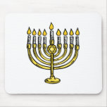 Golden Menorah mousepads