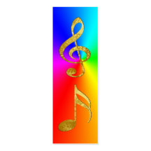 golden notes bookmark business cards
