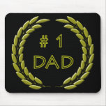 Golden Number 1 Dad Mousepad