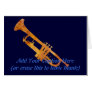 Golden Orange Trumpet Card
