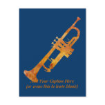 Golden Orange Trumpet Post Card