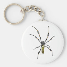 Golden Orb Spider Keychain
