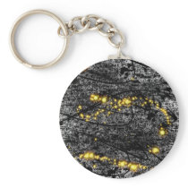 Golden Orbs Keychain