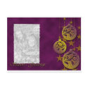 Golden Ornament Seasons Greetings postcards
