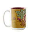 Golden Paisley Mug