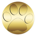 GOLDEN PAW PRINT stickers
