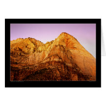 Golden Peak - Zion National Park, Utah Greeting Cards