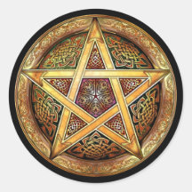 Golden Pentacle Stickers