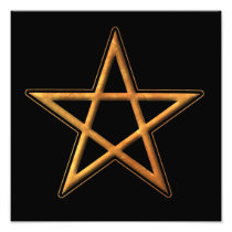 Golden Pentagram Photograph